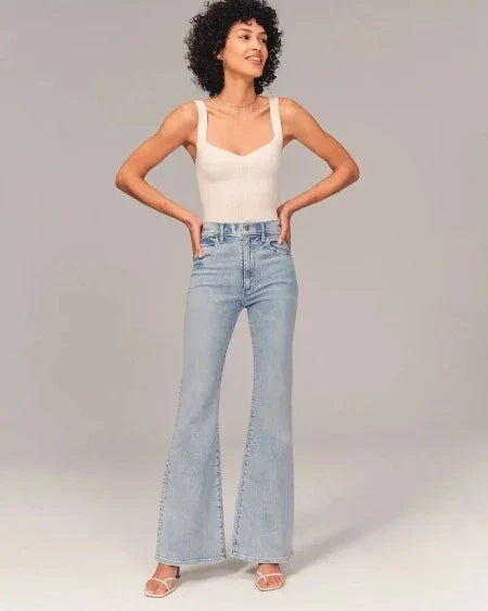 High Waist Flared Jeans