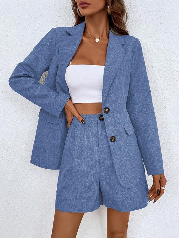 Sania- Frenchy Blazer Suit