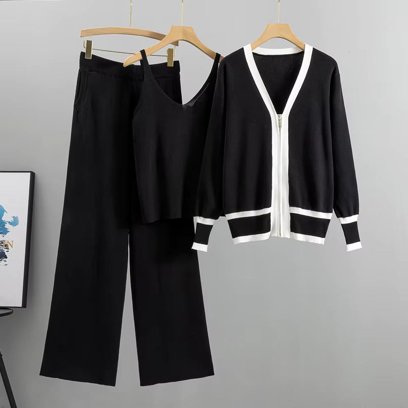 Daisy™ - Elegant, stylish knitted three-piece suit set