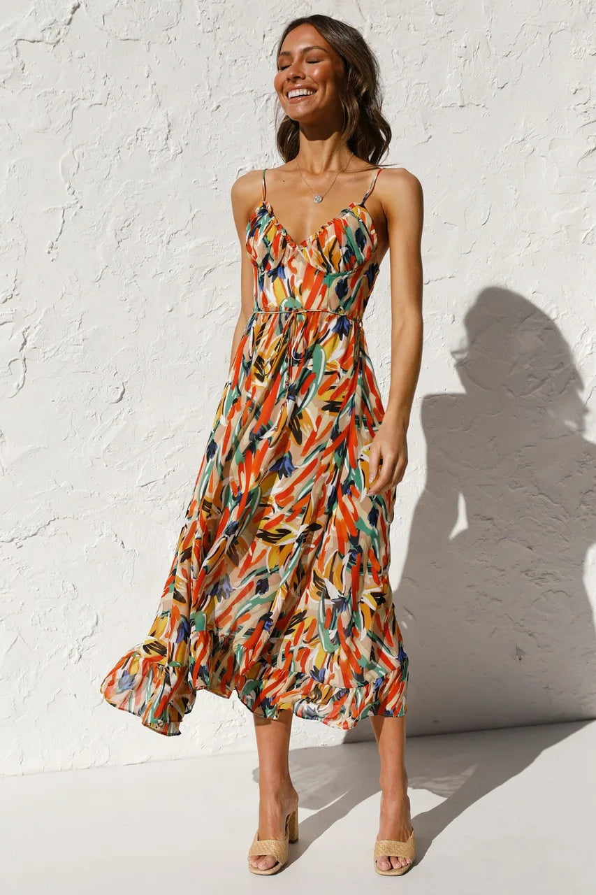 Vibrant Charm | Colorful Dress