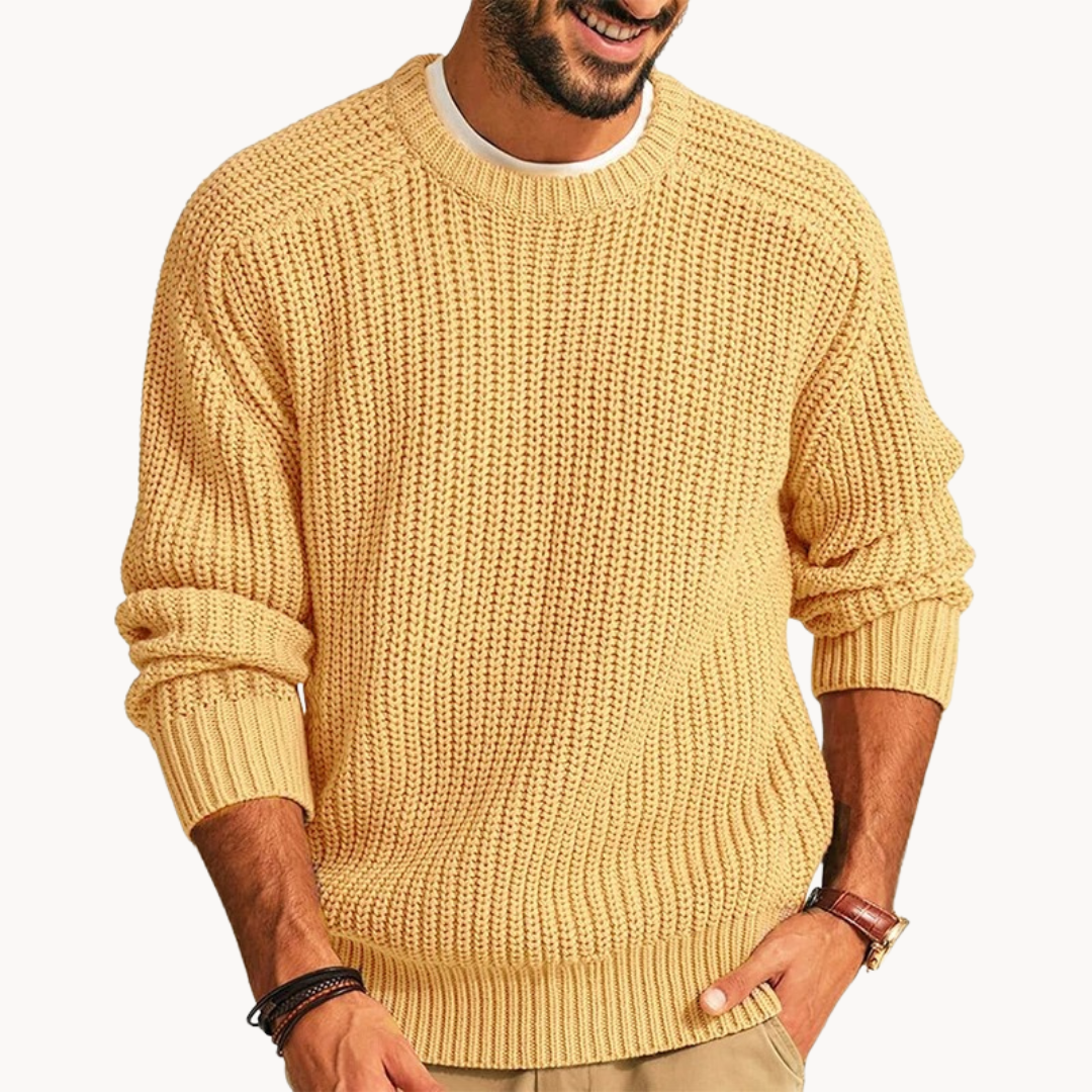 JOSEVA™ | Textured Waffle Knit Sweater