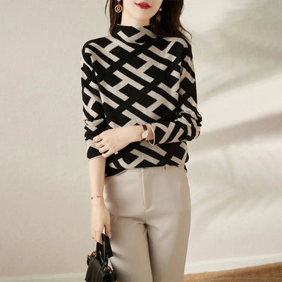 Ava™ - Elegant, geometric, comfortable sweater