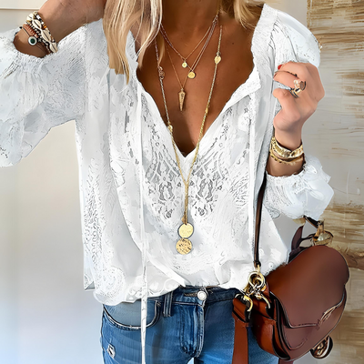 JILL - CROCHET BOHO BLOUSE