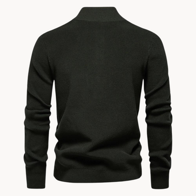 Miles Button Mockneck