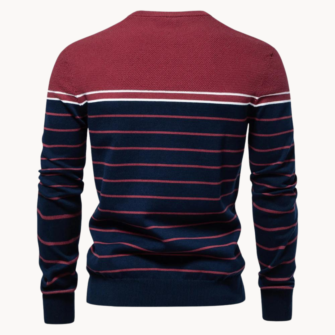 Coastal Stripe Cotton Sweater