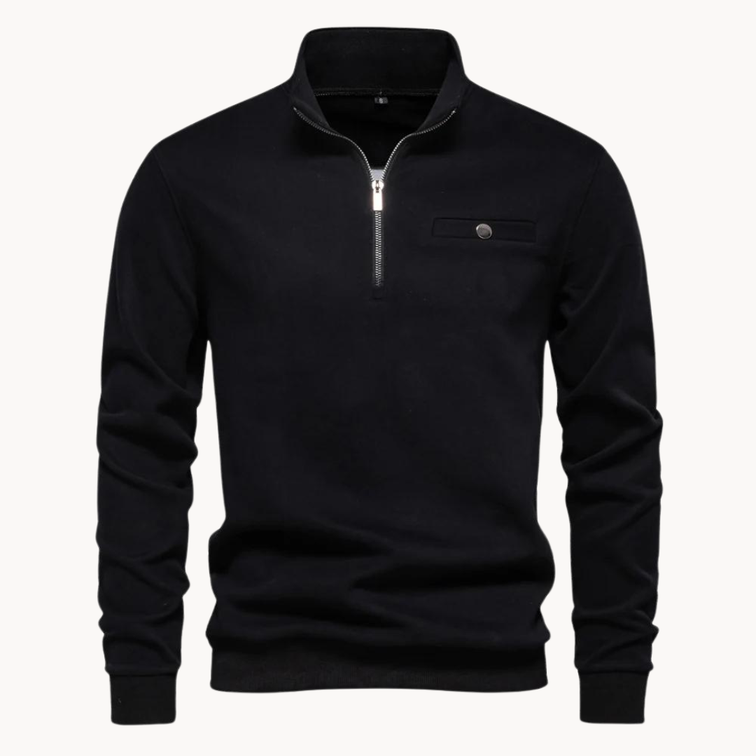 Bennett Mockneck Zip Knit