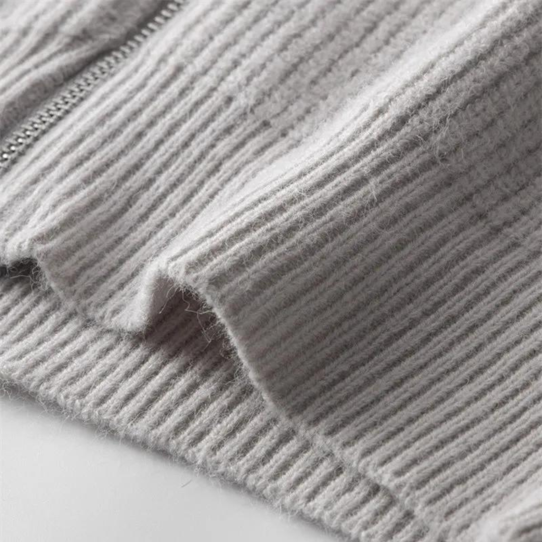 Luca Cashmere Zip Sweater