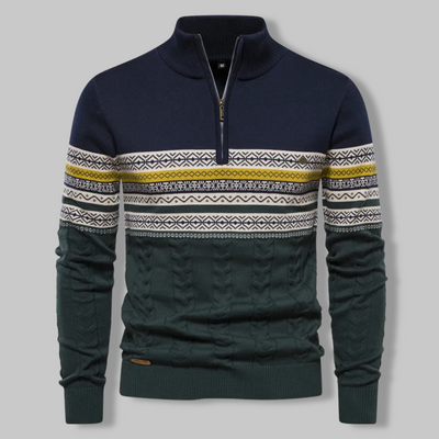 Denver™ | Two-tone zip-up sweater