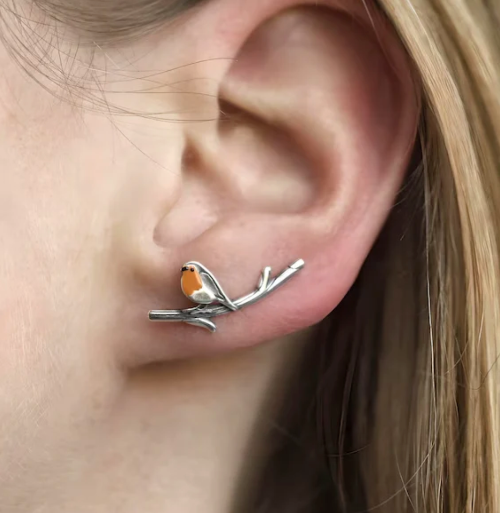 The Bird Earrings | Stained Glass Earrings