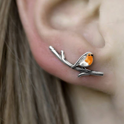 The Bird Earrings | Stained Glass Earrings