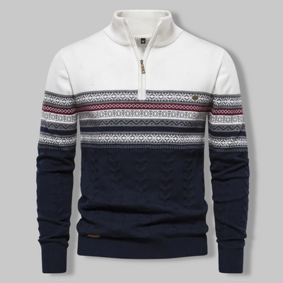 Denver™ | Two-tone zip-up sweater