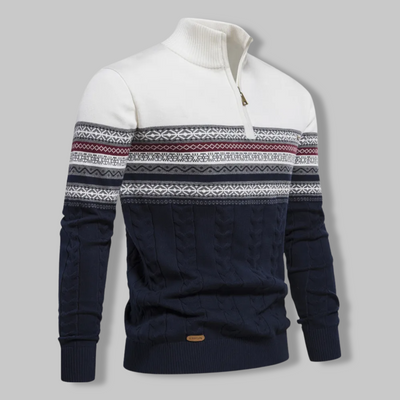 Denver™ | Two-tone zip-up sweater