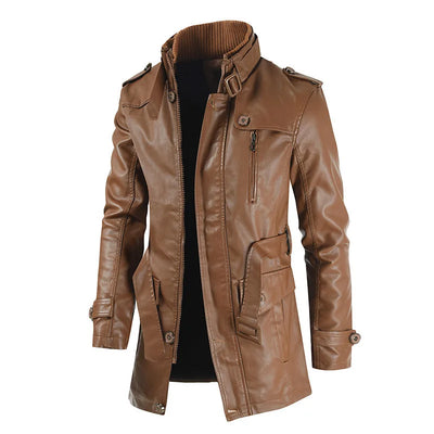 3/4 Leather Western Coat