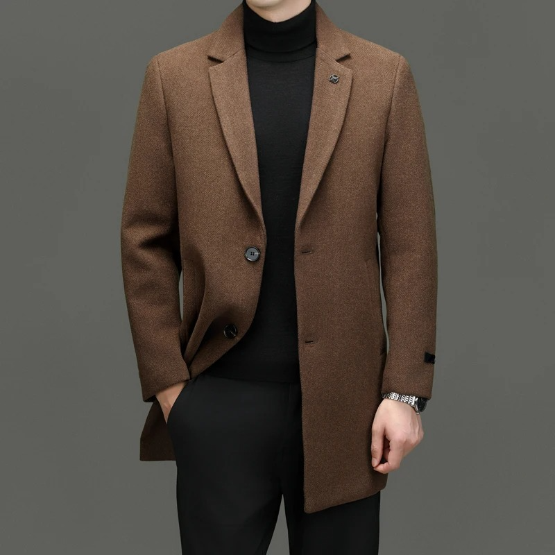 Elegant 3/4 Wool Coat