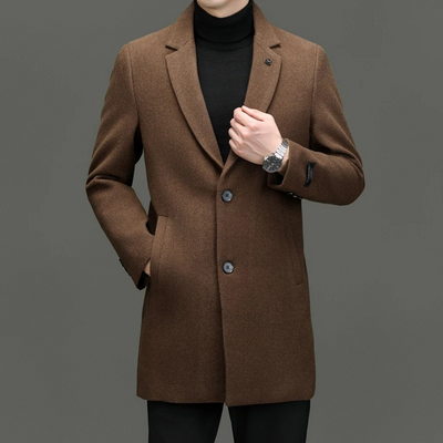 Elegant 3/4 Wool Coat