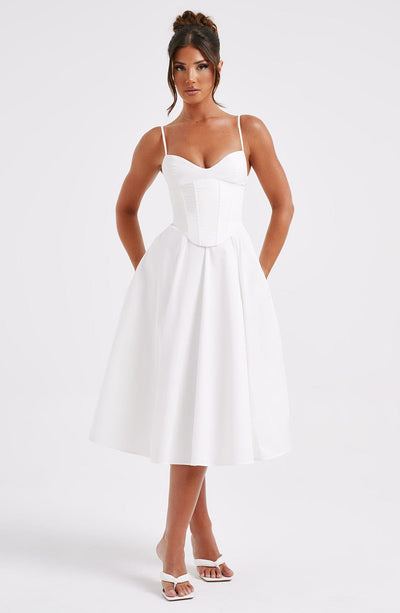 Mariella Midi Dress - Ivory