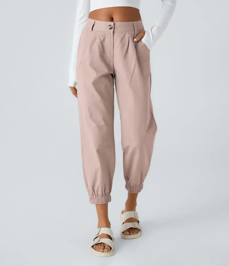 Ria-CasualComfort Zip Pocket Joggers